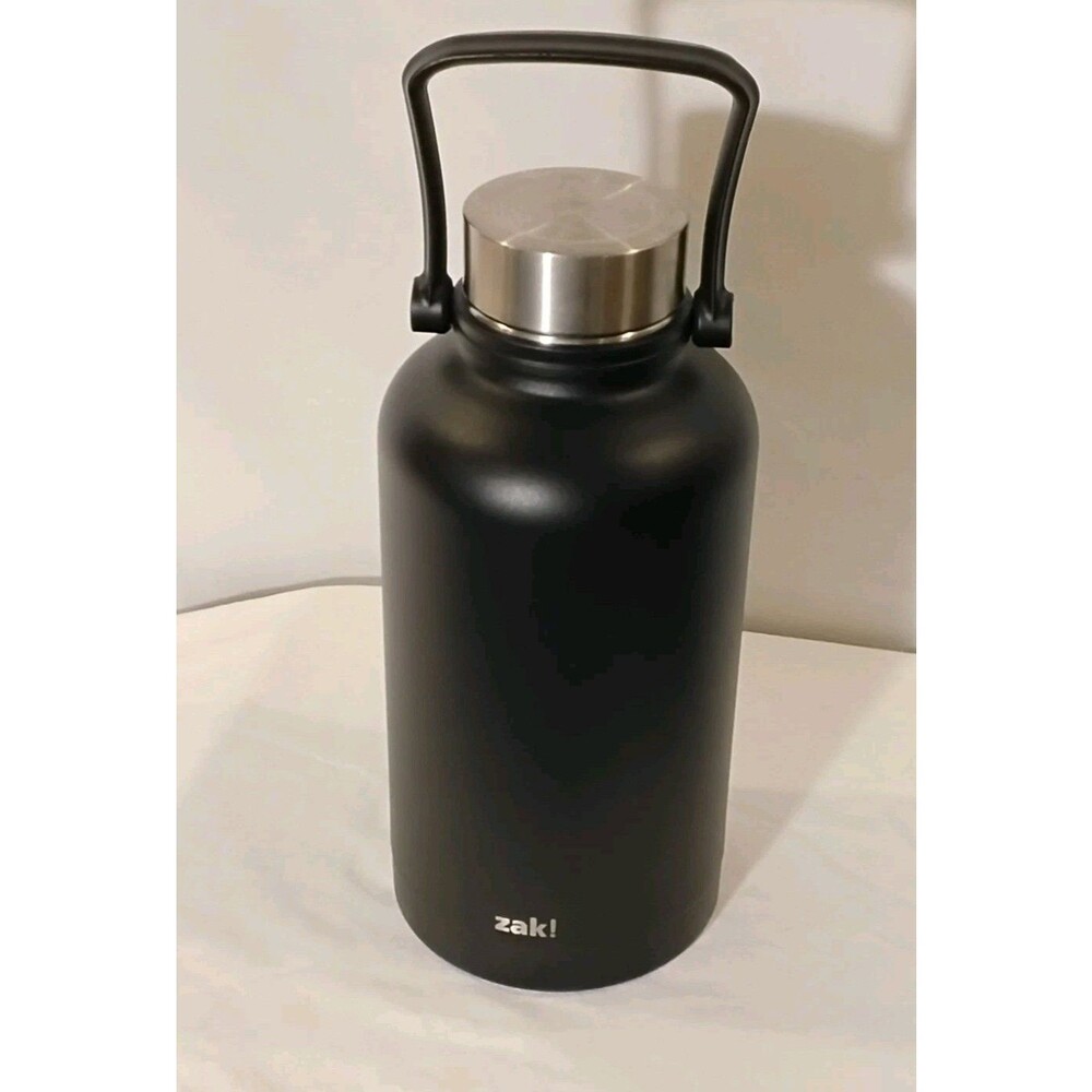 Zak! 64 Oz. Black Metal Water Jug New